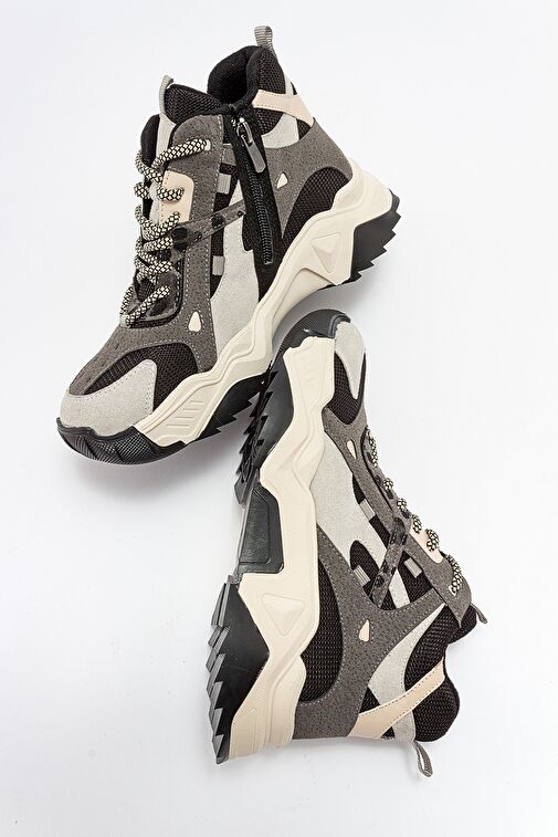 LOWEL Buz Siyah Kadın Spor Bot - Görsel 4