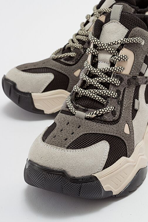 LOWEL Buz Siyah Kadın Spor Bot - Görsel 5