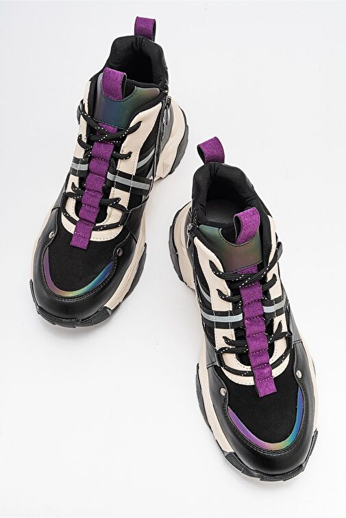 CLARA Siyah Mor Kadın Spor Bot - Görsel 3