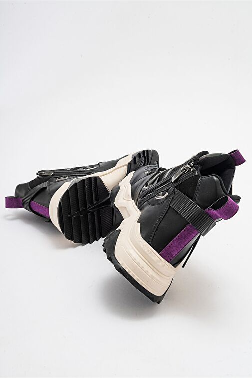 CLARA Siyah Mor Kadın Spor Bot - Görsel 6