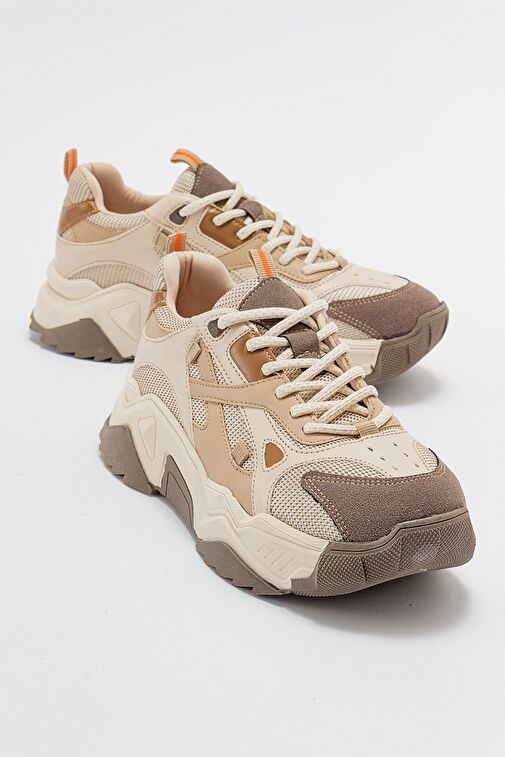 LECCE Bej-Kahve Kadın Spor Ayakkabı - Görsel 2