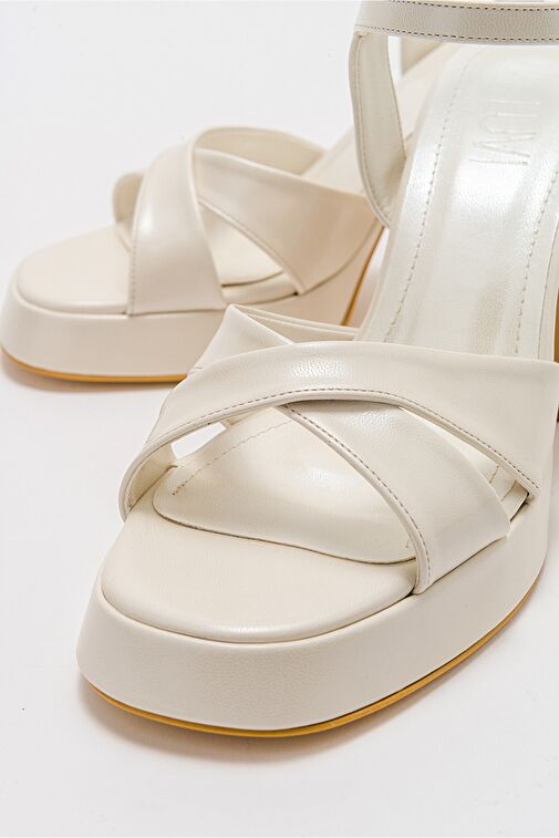 LELLO Sedef Kadın Platform Topuklu Ayakkabı - Görsel 4