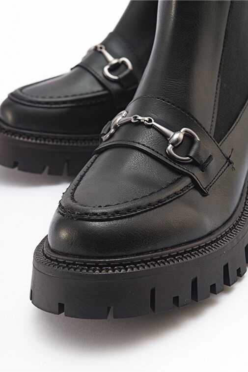 VESPER Siyah Tokalı Kadın Chelsea Bot - Görsel 4