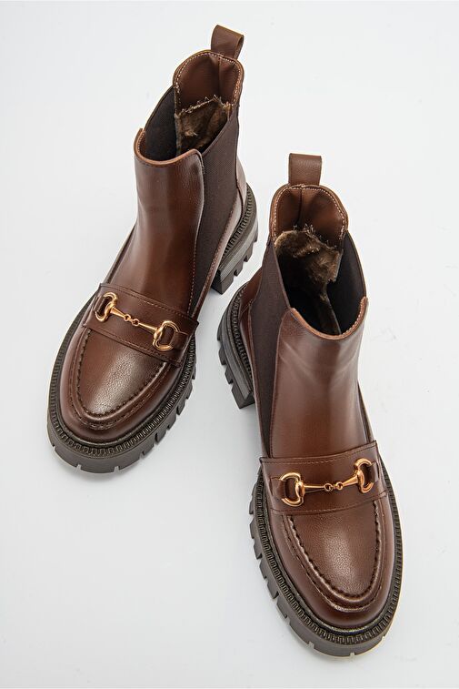 VESPER Taba Tokalı Kadın Chelsea Bot - Görsel 3