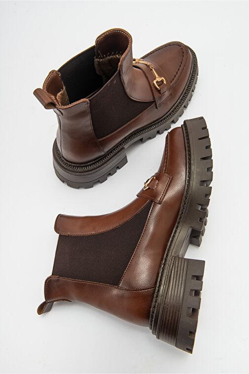 VESPER Taba Tokalı Kadın Chelsea Bot - Görsel 4