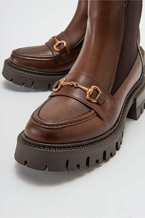 VESPER Taba Tokalı Kadın Chelsea Bot - Görsel 5