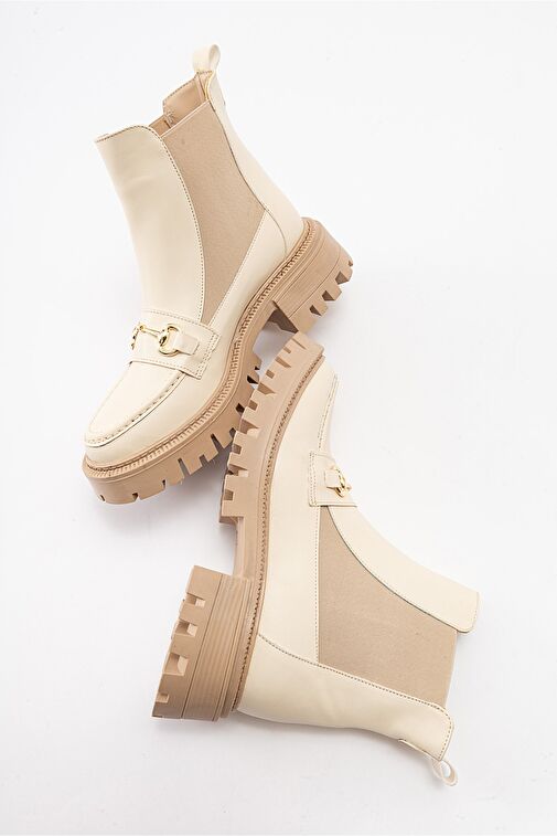 VESPER Bej Tokalı Kadın Chelsea Bot - Görsel 3