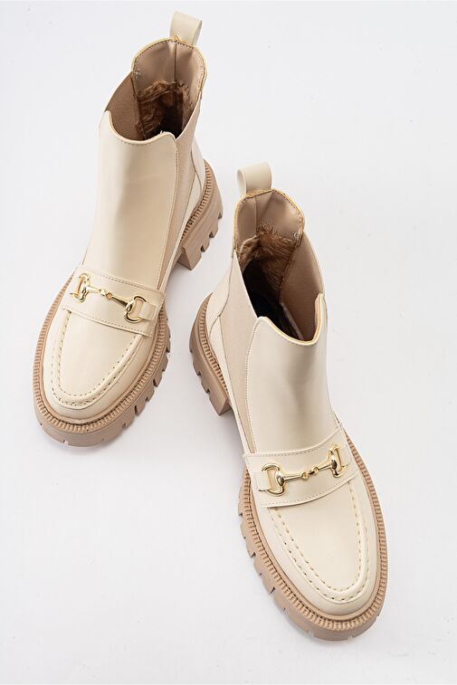 VESPER Bej Tokalı Kadın Chelsea Bot - Görsel 4