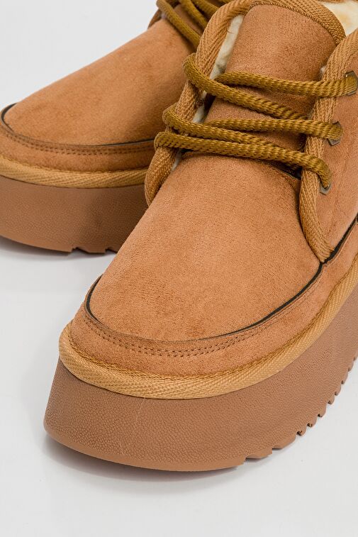 OVELA Taba Kalın Taban Bağcıklı Kadın Spor Bot - Görsel 4