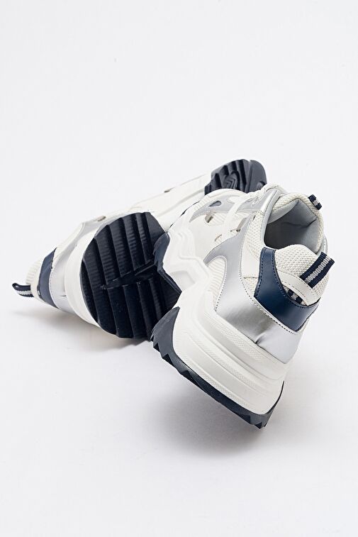 LECCE Beyaz-Laci Kadın Spor Ayakkabı - Görsel 5