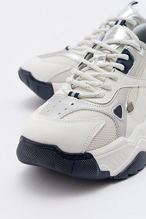 LECCE Beyaz-Laci Kadın Spor Ayakkabı - Görsel 6