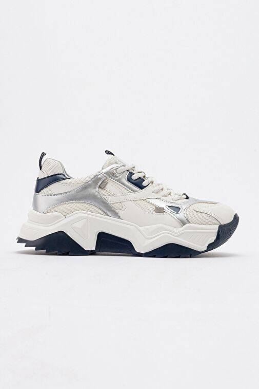 LECCE Beyaz-Laci Kadın Spor Ayakkabı - Görsel 7