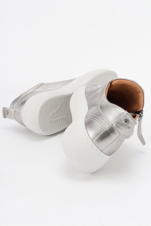 Luvi Shoes Bej Kadın Deri Sneaker 116-198135 - Görsel 7