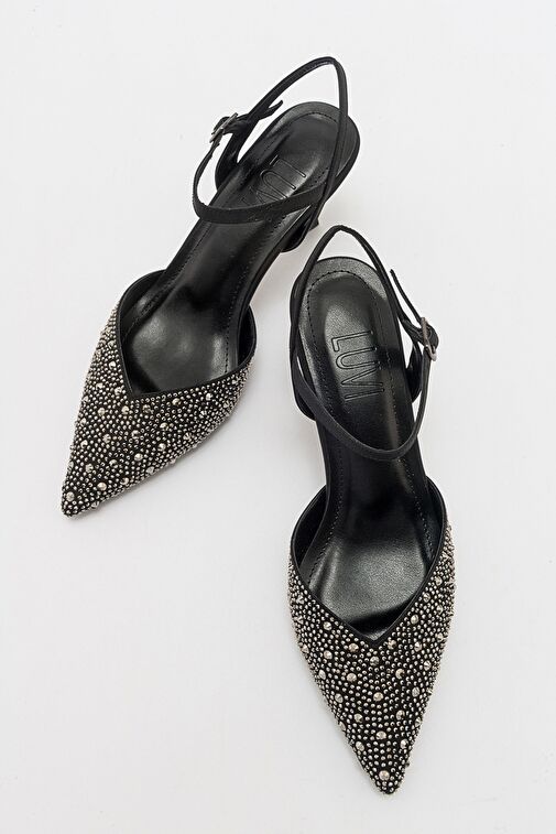 Luvi Shoes Siyah Kadın Abiye Ayakkabı 71-3528 - Görsel 4
