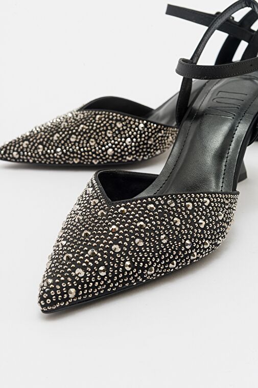 Luvi Shoes Siyah Kadın Abiye Ayakkabı 71-3528 - Görsel 5