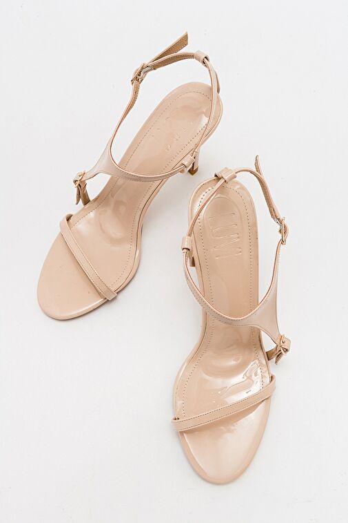 MOLDE Bej Rugan Kadın İnce Topuklu Ayakkabı - Görsel 5