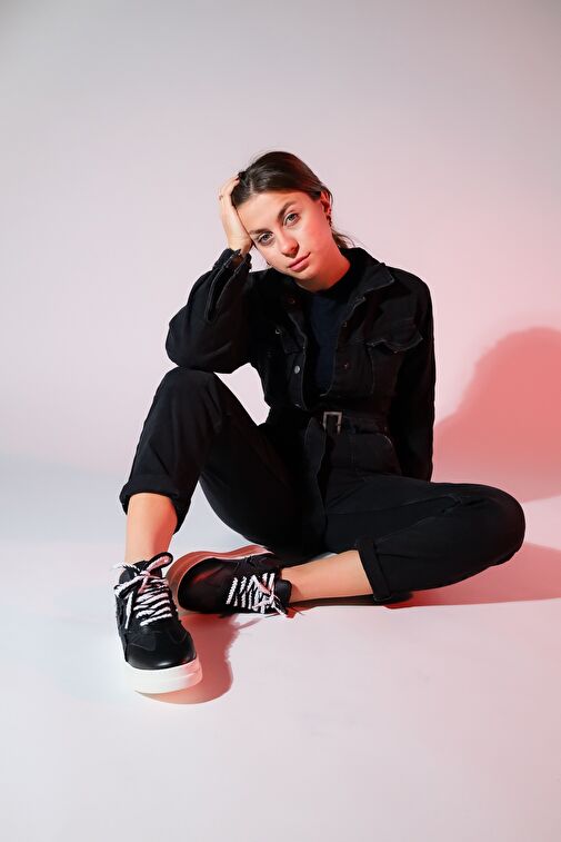 Luvi Shoes Bej Kadın Sneaker 223-1513 - Görsel 3