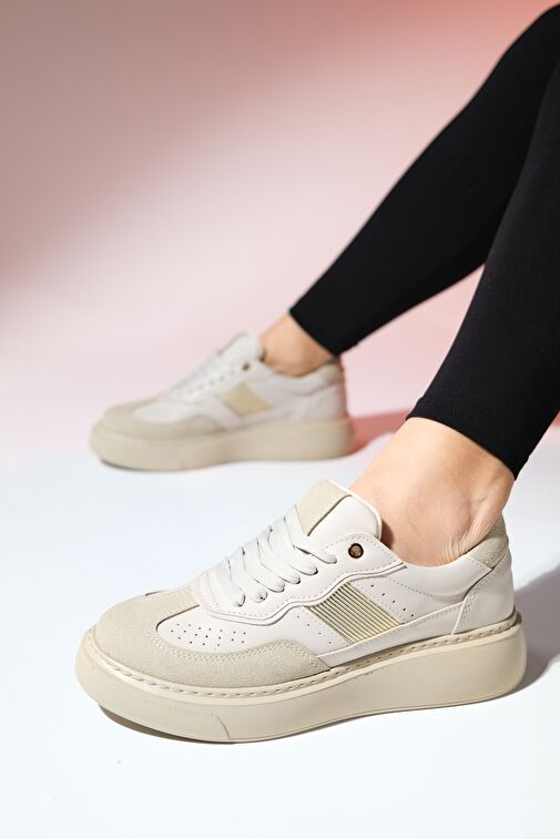 Luvi Shoes Bej Kadın Sneaker 17-805 - Görsel 2