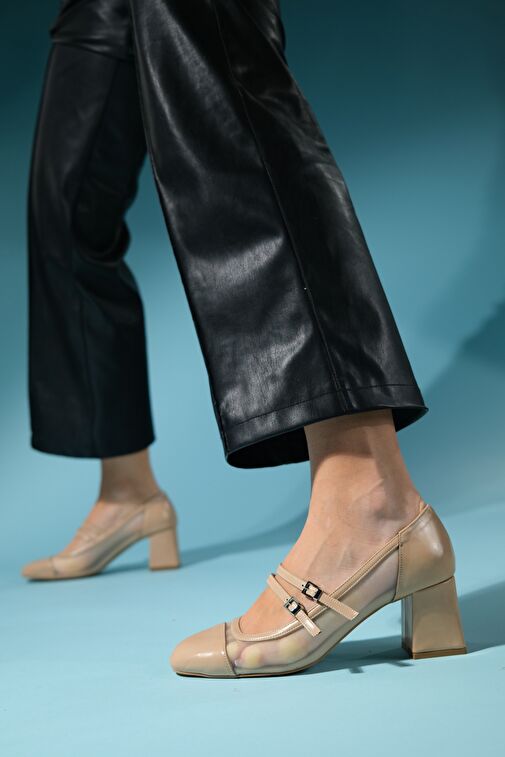 Luvi Shoes Siyah Kadın Topuklu Ayakkabı 124-6805 - Görsel 5