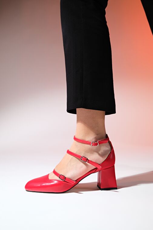 Luvi Shoes Siyah Kadın Topuklu Ayakkabı 124-6809 - Görsel 3