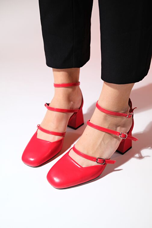 Luvi Shoes Siyah Kadın Topuklu Ayakkabı 124-6809 - Görsel 4