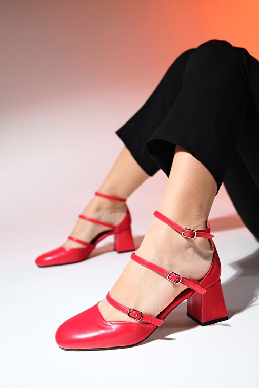 Luvi Shoes Siyah Kadın Topuklu Ayakkabı 124-6809 - Görsel 5