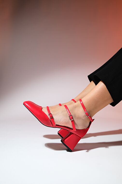 Luvi Shoes Siyah Kadın Topuklu Ayakkabı 124-6809 - Görsel 6