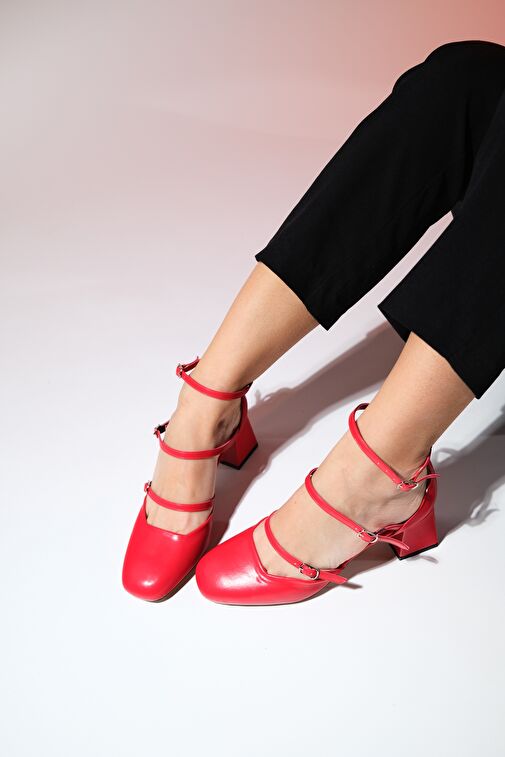 Luvi Shoes Siyah Kadın Topuklu Ayakkabı 124-6809 - Görsel 7