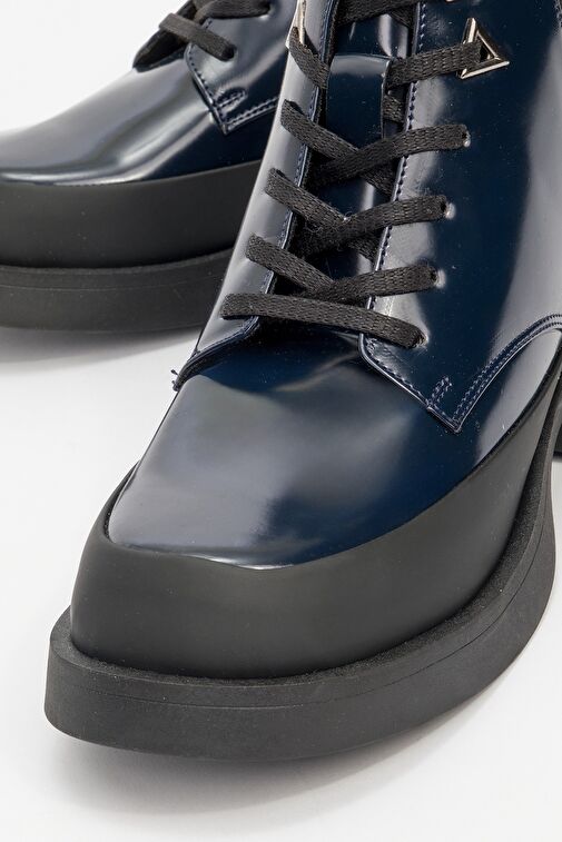 CHALLO Laci Rugan Bağcıklı Lastikli Kadın Postal Bot - Görsel 4