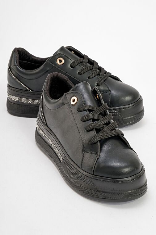 Luvi Shoes Siyah Kadın Sneaker 74-600 - Görsel 2