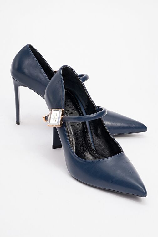 PATTAYA Laci Cilt Taş Detaylı Kadın İnce Topuklu Ayakkabı - Görsel 2