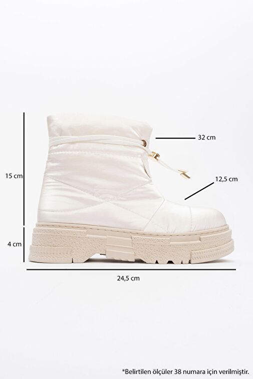 MESTA Beyaz Paraşüt Kadın Bot - Görsel 5