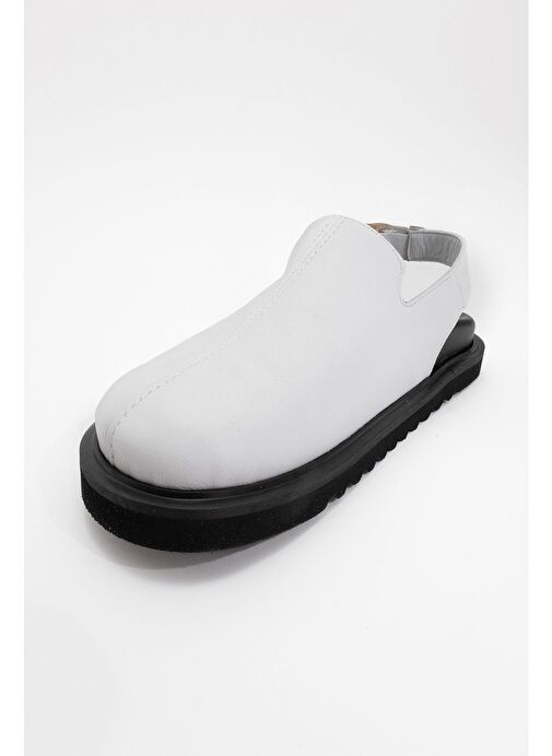 Luvi Shoes Siyah Kadın Deri Sandalet 222-24049 - Görsel 5