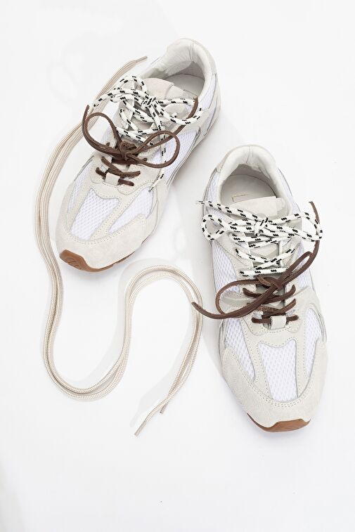Luvi Shoes Beyaz Kadın Sneaker 223-2423 - Görsel 3