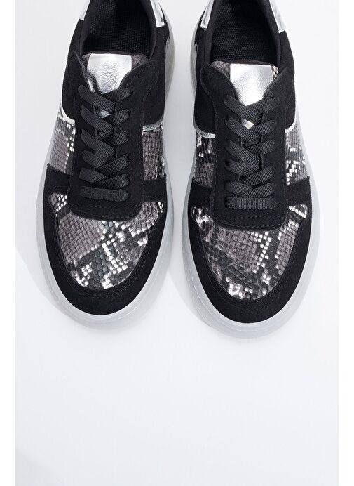 MONTERO Siyah Desenli Kadın Spor Ayakkabı - Görsel 3