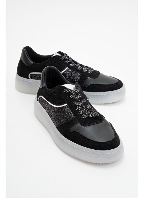 FELİPE Siyah Cam Kırığı Kadın Spor Ayakkabı - Görsel 2