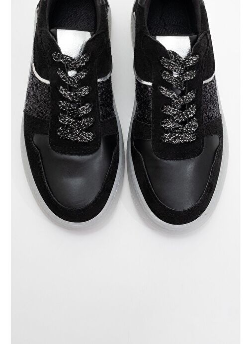 FELİPE Siyah Cam Kırığı Kadın Spor Ayakkabı - Görsel 3