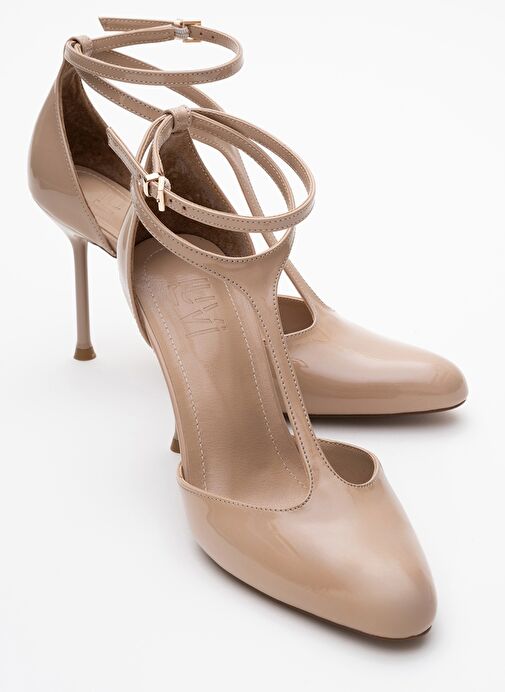 JON Bej Rugan Kadın İnce Topuklu Ayakkabı - Görsel 2