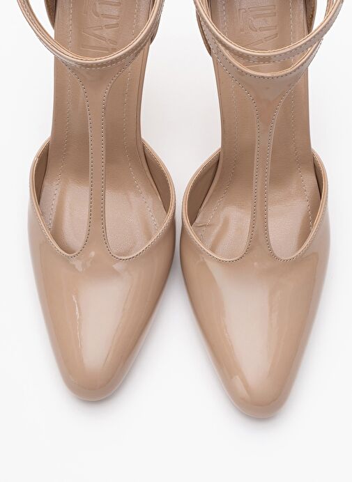 JON Bej Rugan Kadın İnce Topuklu Ayakkabı - Görsel 3