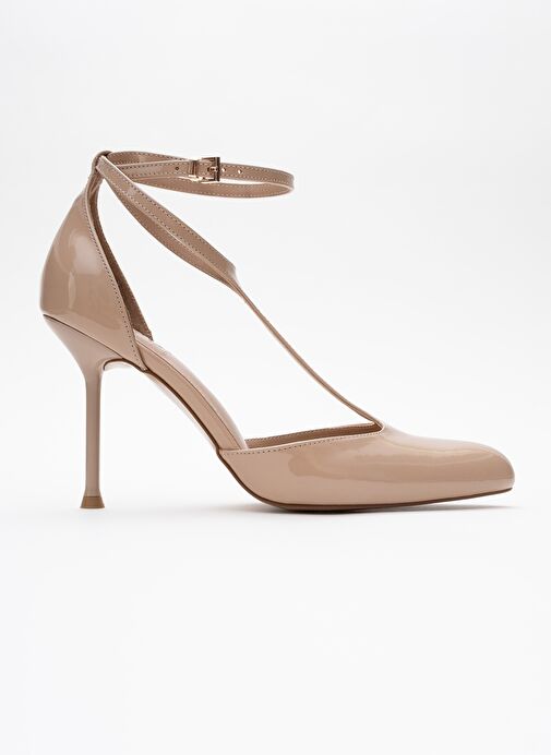 JON Bej Rugan Kadın İnce Topuklu Ayakkabı - Görsel 7