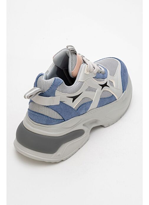 MARRON Mavi Gri Kadın Spor Sneakers - Görsel 5