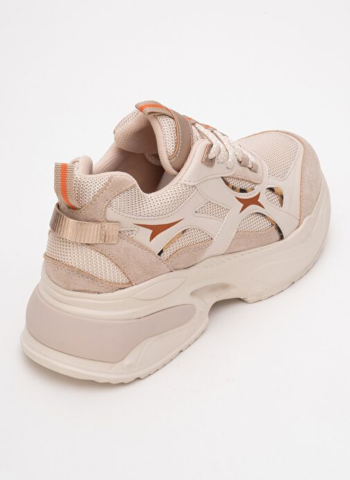 MARRON Bej Desenli Kadın Spor Sneakers - Görsel 6