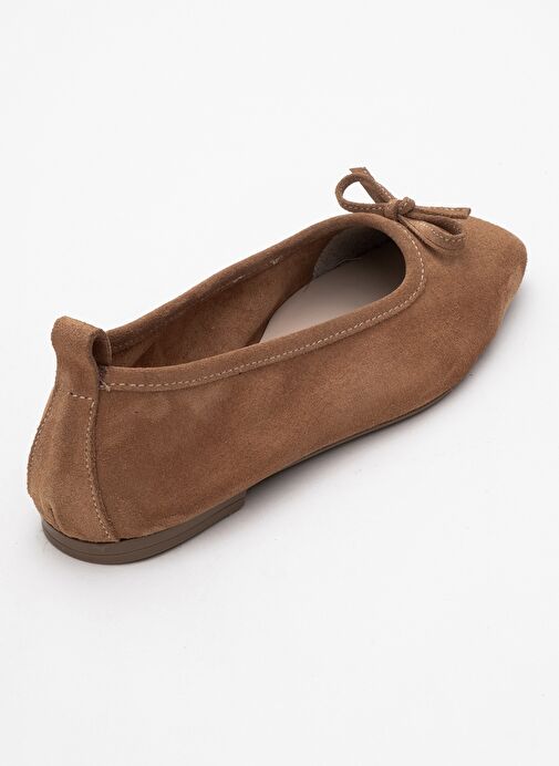 Luvi Shoes Luvi Shoes SOSA Toprak Süet Hakiki Deri Küt Burunlu Fiyonklu Kadın Babet Ayakkabı Boyner'de! Toprak - 6. görsel