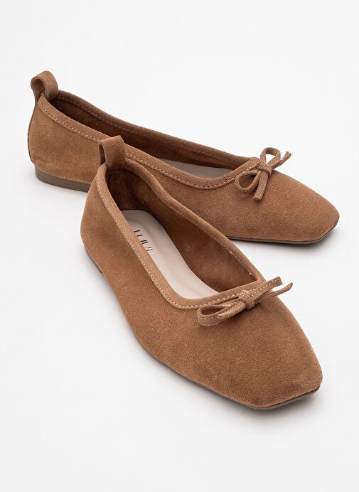 Luvi Shoes Luvi Shoes SOSA Toprak Süet Hakiki Deri Küt Burunlu Fiyonklu Kadın Babet Ayakkabı Boyner'de! Toprak - 2. görsel