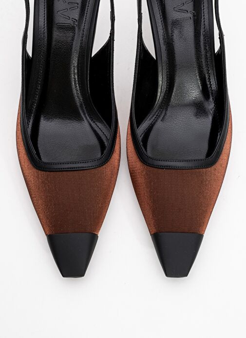 ALİVE Bakır Saten Mat Burun Detaylı Kadın Topuklu Ayakkabı - Görsel 3