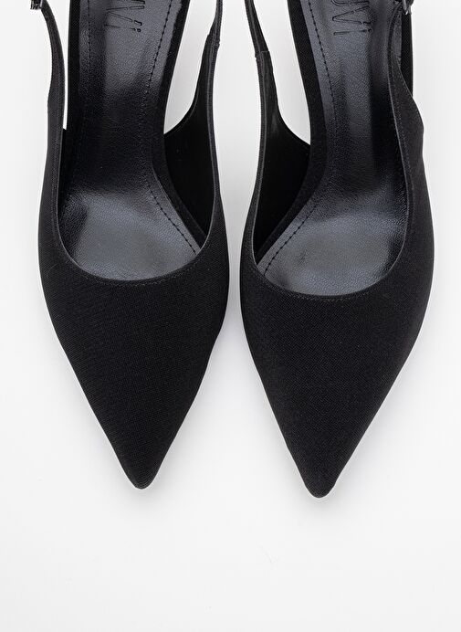 CAİSA Siyah Simli Kadın Topuklu Ayakkkabı - Görsel 3