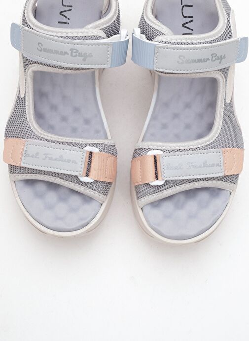 CAROLINE Buz Multi Kalın Taban Kadın Spor Sandalet - Görsel 3