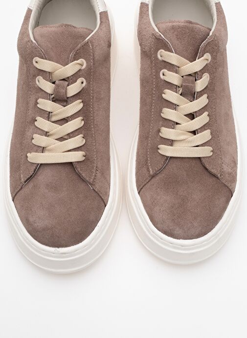 GUENO Kum Hakiki Deri Süet Kadın Spor Ayakkabı - Görsel 3