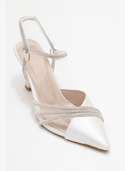 LAVIE Sedef Cilt Şerit Taşlı Kadın Abiye Ayakkabı - Görsel 4