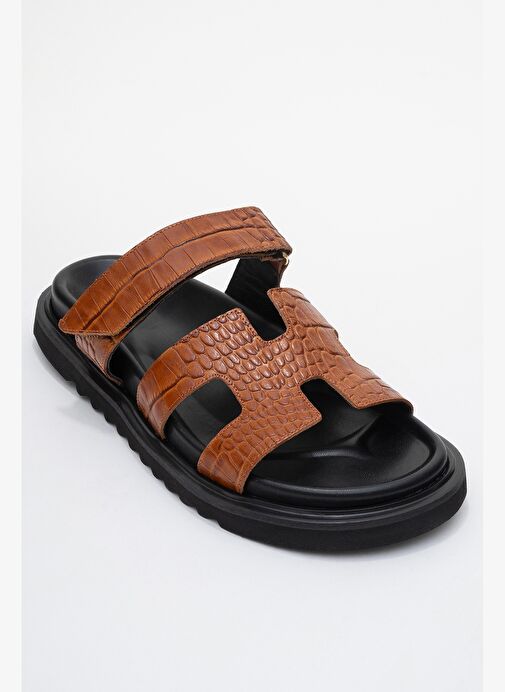 Luvi Shoes Luvi Shoes Belirsiz LOANA Taba Baskı Hakiki Deri Kadın Terlik Boyner'de! Belirsiz - 4. görsel